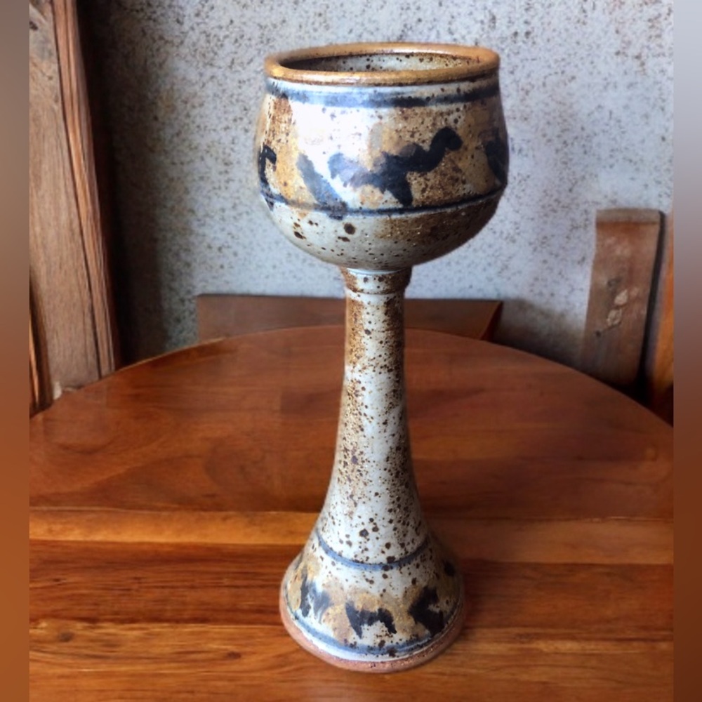 Vintage Stoneware Goblet